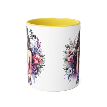 Mug - Not With Stupid Anymore Humoristic 11oz Accent Mug