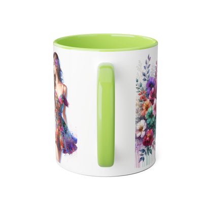 Yuck Fou Floral Accent Mug, 11oz Coffee Cup, Colorful Gift for Her, Art-Inspired Tea Mug, Unique Ceramic Drinkware, Birthday, Mother's Day, [...]