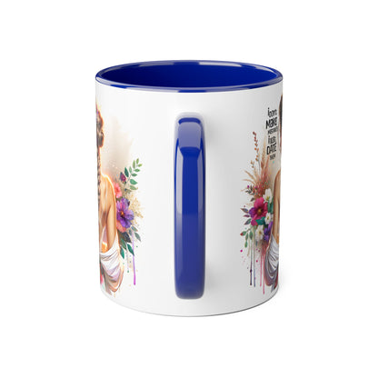 I Don't Make Mistakes, I Date Them Elegant Floral Accent Mug - Inspirational Quote Gift, Wedding, Home Décor, Coffee Cup, Tea Mug, Birthday Present