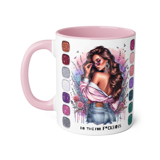 Funny Accent Mug - No Time For F*boys 11oz