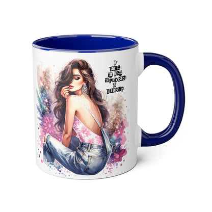 Funny Accent Mug - My Taste in Men is Probably a Disability Humor 11oz Cup