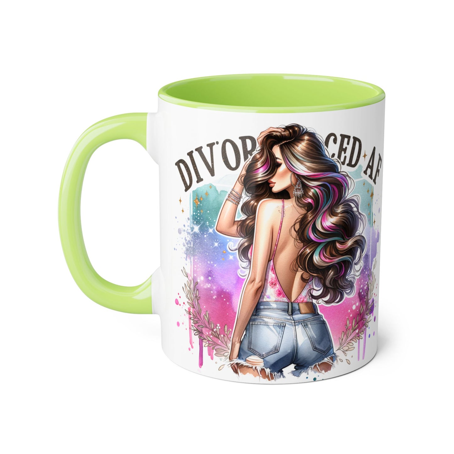 Mug - Divorced AF 11oz Accent Mug