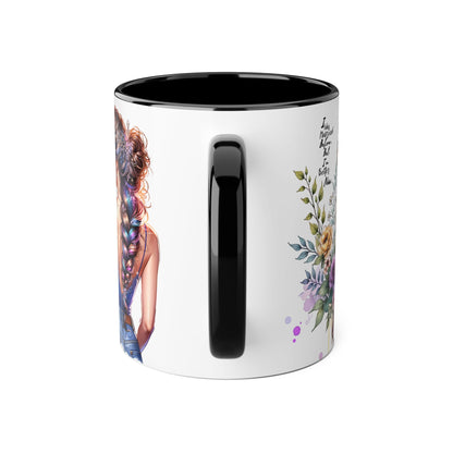 I Was Married Before But I'm Better Now Beautiful Floral Accent Mug - Inspirational Coffee Cup, Gift for Her, Home Decor, Tea Lover, Mother's Day, Birthday