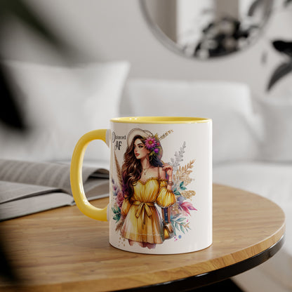 Divorced AF Accent Mug, Empowering Coffee Cup, Self-Love Gift for Her, Unique Birthday Present, Motivational Drinking Vessel