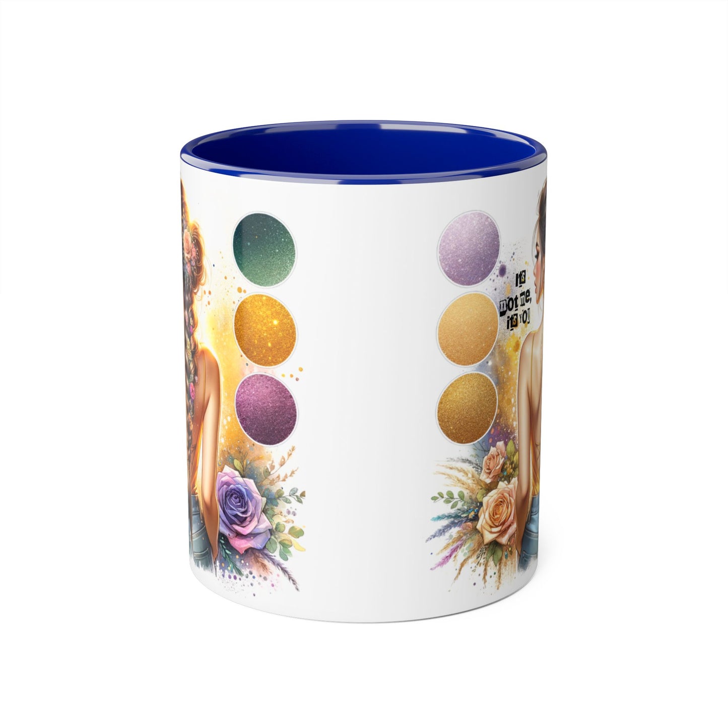 It's Not Me, It's You Humoristic Artistic Accent Mug for Creative Souls, Perfect Gift for Artists, Birthdays, Coffee Lovers, Home Decor