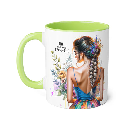 Funny Accent Mug - No Time For F*boys 11oz