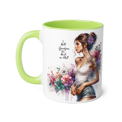 I Hold Grudges, I'll Heal in Hell Floral Quote Mug, Inspirational Coffee Cup, Grandma Gift, Artful Ceramic Mug, Unique Housewarming Present, 11oz Ceramic Accent Mug, [...]