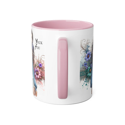 Artistic Accent Mug with ‘Yuck Fou’ Design for Trendy Sipping, Perfect Gift for Friends & Art Lovers, Ideal for Birthdays & Celebrations