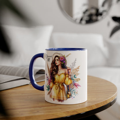 Divorced AF Accent Mug, Empowering Coffee Cup, Self-Love Gift for Her, Unique Birthday Present, Motivational Drinking Vessel