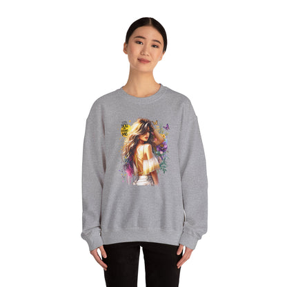Lost You And Found Me Bohemian-Themed Crewneck Sweatshirt with Floral Design, Cozy Casual Wear, Gift for Her, Everyday Comfort, Family Gatherings, Spring Fashion