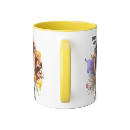 Sassy Accent Mug, Perfect Gift for Coffee Lovers, Celebrate Friendship, Dump Him Design, Stylish 11oz Coffee Cup, Unique Feminine Drinkware