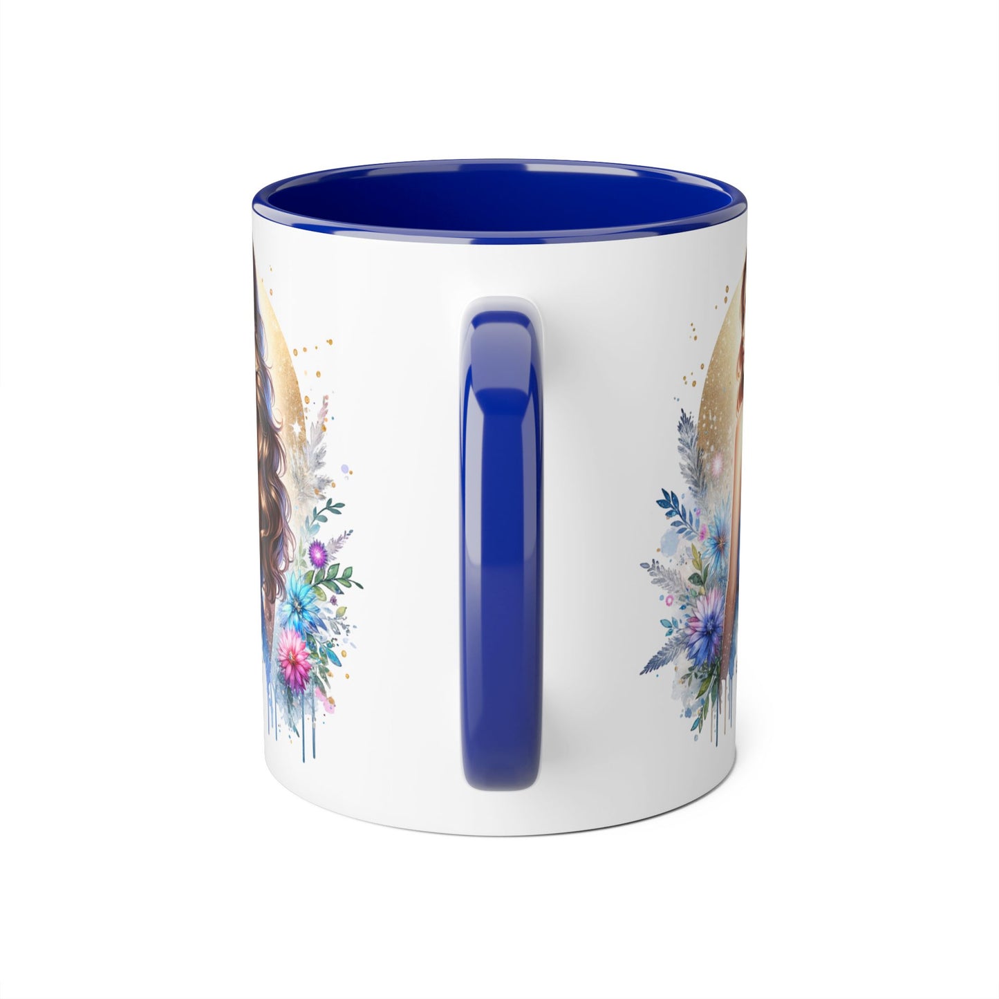 Straight Outta Divorced Humoristic Floral Accent Mugs - Unique Gift for Coffee Lovers, Home Decor, Birthday Gift, Art Mug, Personalized Drinkware