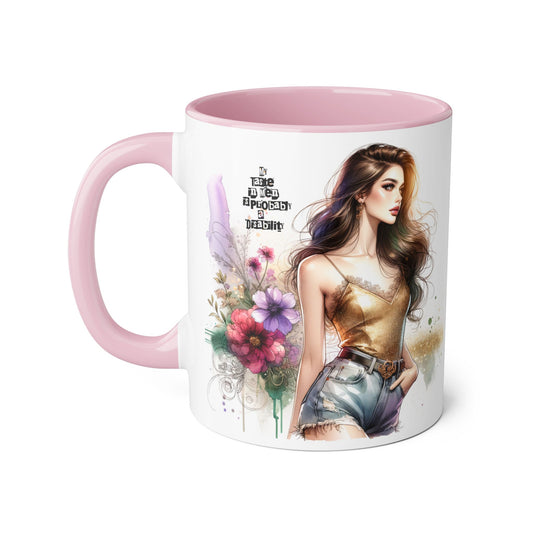 Funny Accent Mug - My Taste in Men is Probably a Disability Humor 11oz Cup