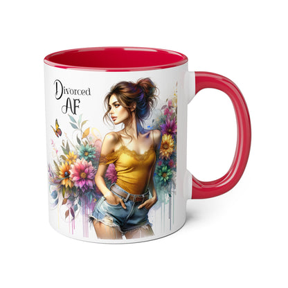 Divorced AF Accent Mug