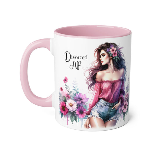Mug - Divorced AF 11oz Accent Mug