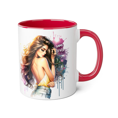 Vibrant Artist Accent Mug - Perfect for Coffee Lovers, Unique Gift Idea, Trendy Drinkware, Stylish Home Decor, Birthday or Celebration