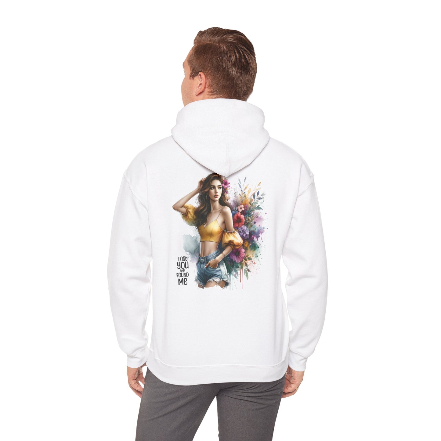 Breakup Hoodie - Unisex Hooded Sweatshirt Lost You and Found Me Design
