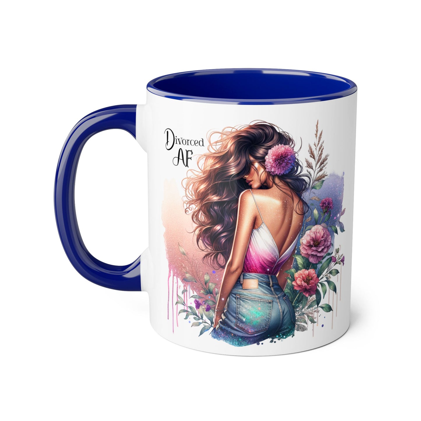 Divorced AF Accent Mug - Empowering Coffee Cup, Funny Gift for Divorcees, Humorous Drinkware, Self-Love Reminder, Unique Wedding Gift [...]