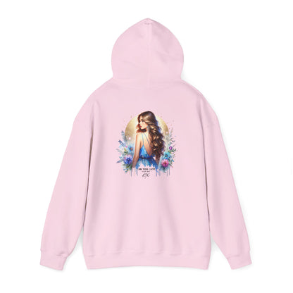 I'm Too Cute For My Ex Elegant Floral Art Hoodie - Perfect Comfort for Art Lovers, Cozy Streetwear, Symbol of Self-Expression, Gift for Friends, Stylish Layering