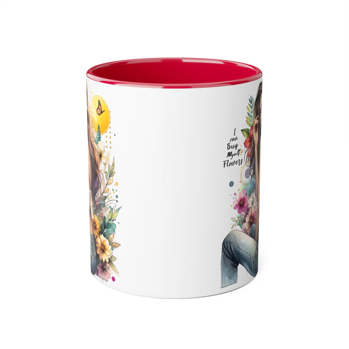 I Can Buy Myself Flowers Floral Beauty Accent Mug - Perfect Gift for Coffee Lovers, Tea Enthusiasts, Floral Decor, Mother's Day, Birthday Present