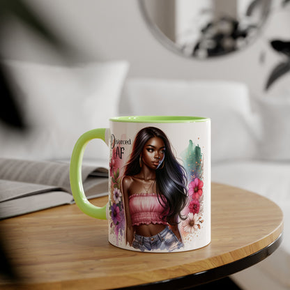 Divorced AF Accent Mug