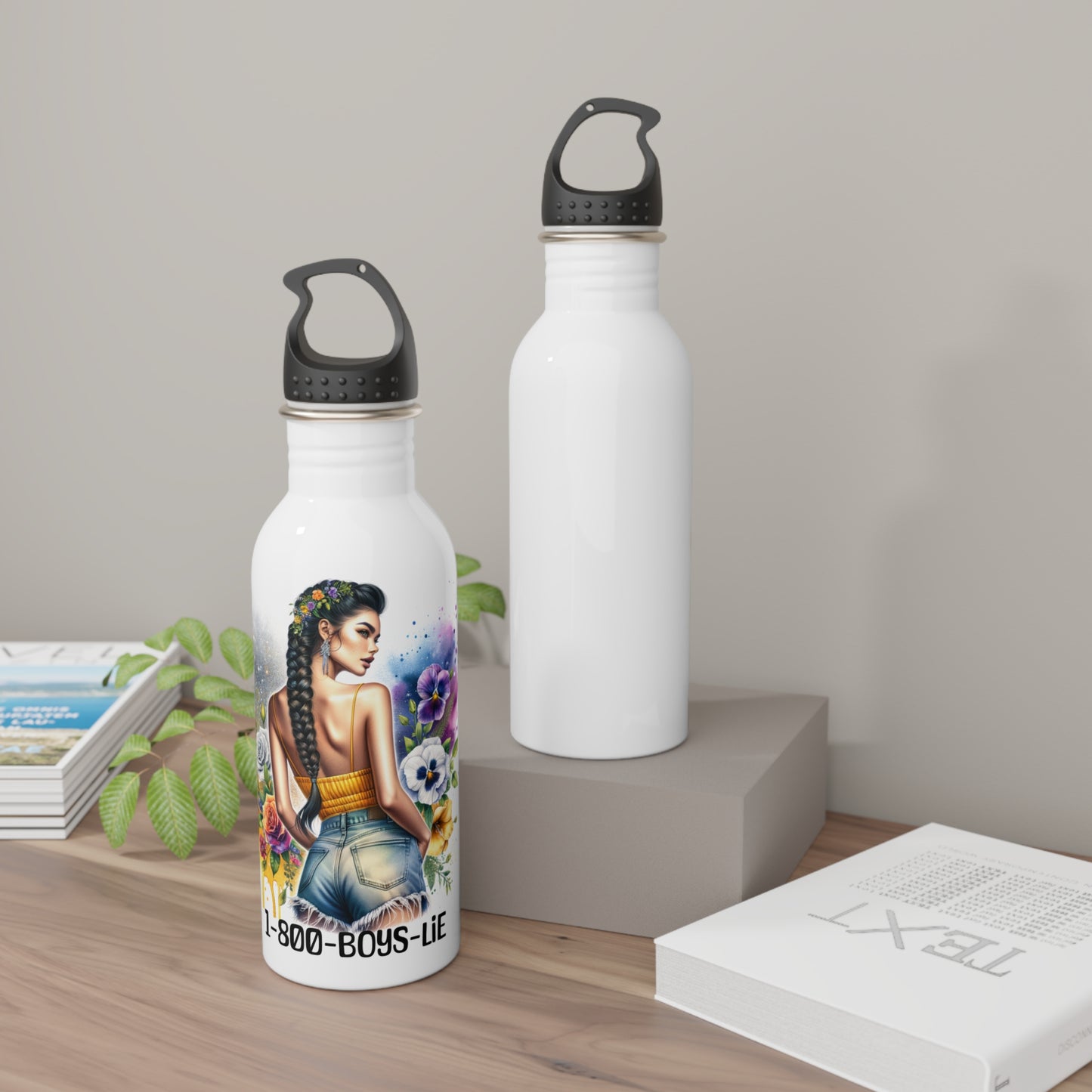 1-800-Boys-Lie Vibrant Floral Stainless Steel Water Bottle, Eco-Friendly Hydration, Gift for Her, Fitness Water Container, Trendy Drinkware, Summer [...]