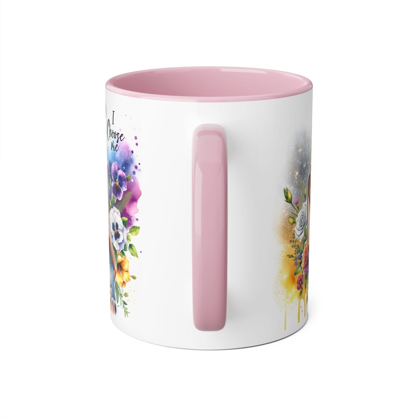 I Choose Me Empowering Accent Mugs, Coffee Cup for Self-Love, Inspirational Drinkware, Gifts for Her, Motivational Home Decor