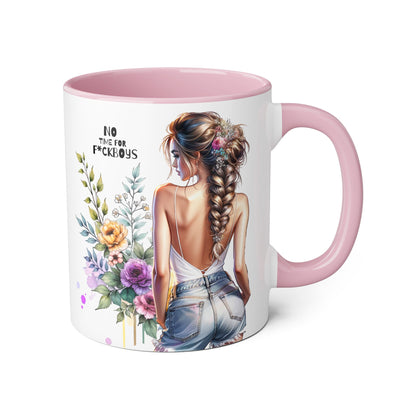 Funny Accent Mug - No Time For F*boys 11oz