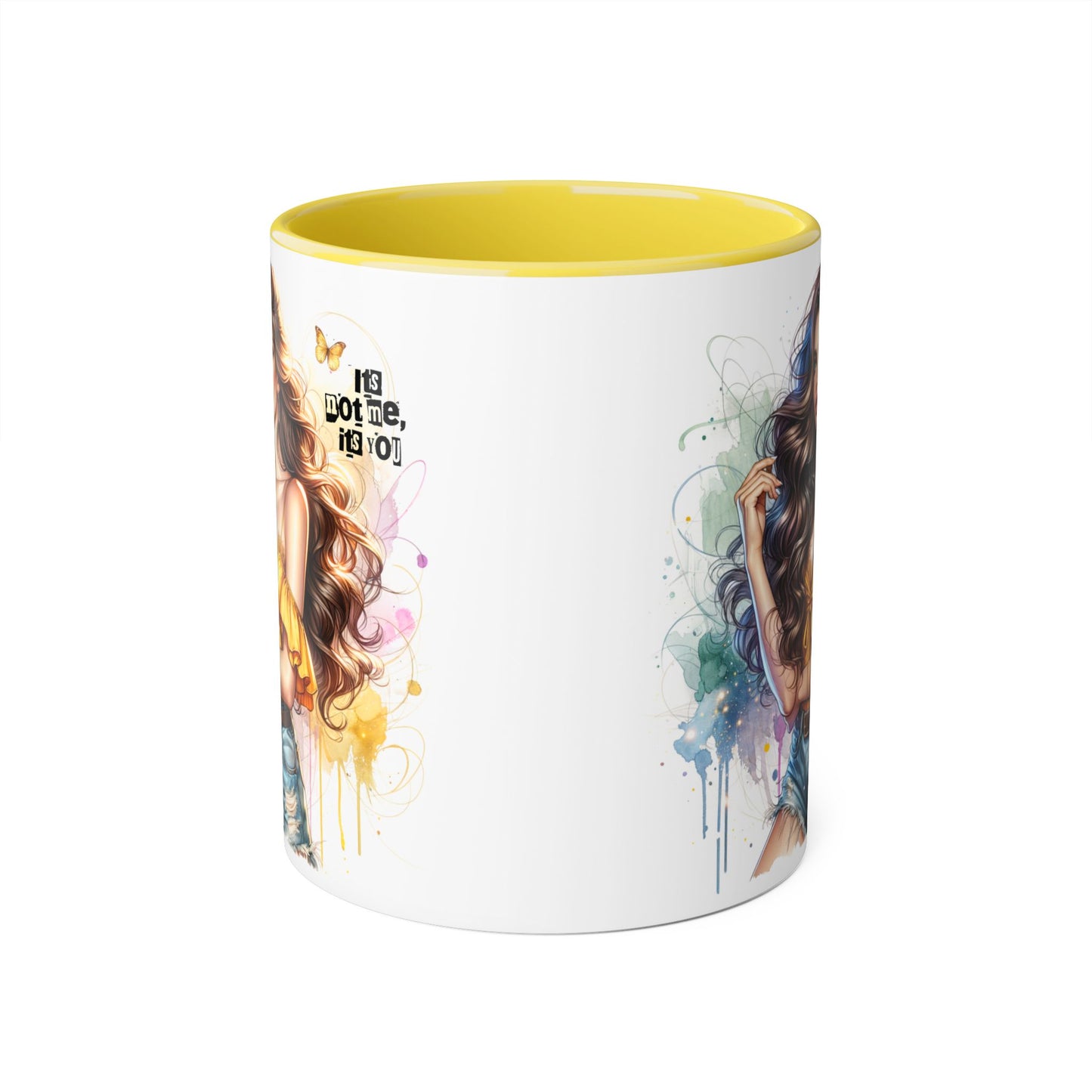 It's Not Me, It's You Humoristic Vibrant Accent Mug with Artistic Design, Perfect Gift for Coffee Lovers, Unique Home Decor, Personalized Beverage Cup, Cute Tea Mug