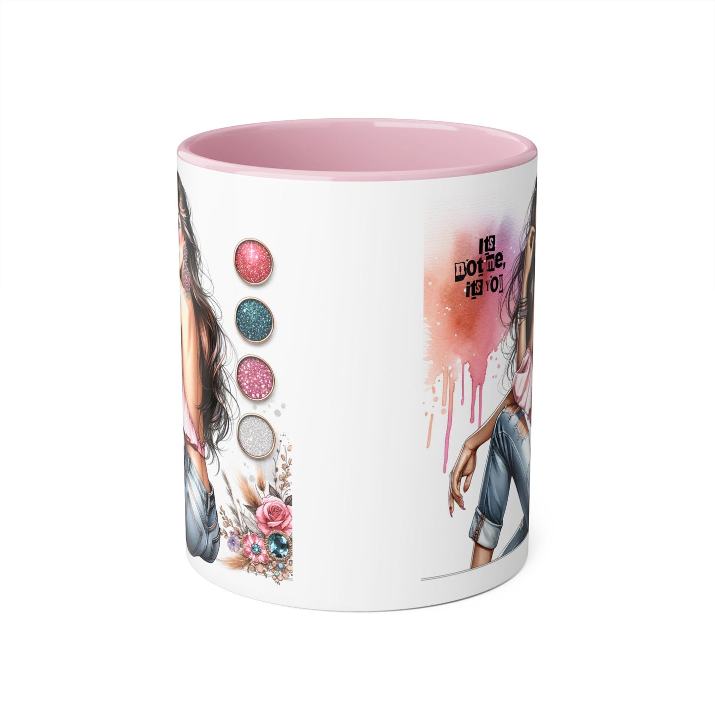 It's Not Me, It's You Humoristic Stylish Accent Mug - Chic Gift for Fashion Lovers, Coffee/Tea Mug, Unique Kitchen Decor, Perfect for Birthdays, Holidays, or Everyday