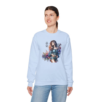 Lost You And Found Me Whimsical Floral Crewneck Sweatshirt | 'Until You Came to Me' Quote | Cozy Gift for Her, Floral Sweatshirt, Relaxed Style, Casual Wear