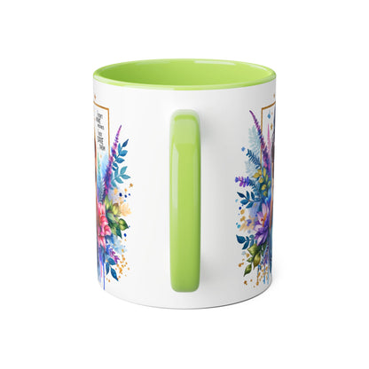 I Don't Make Mistakes, I Date Them Floral Aesthetic Mug, Vibrant Coffee Cup Gift, Boho Decor, Nature Lover, Inspirational Quote, Home Office Accessory