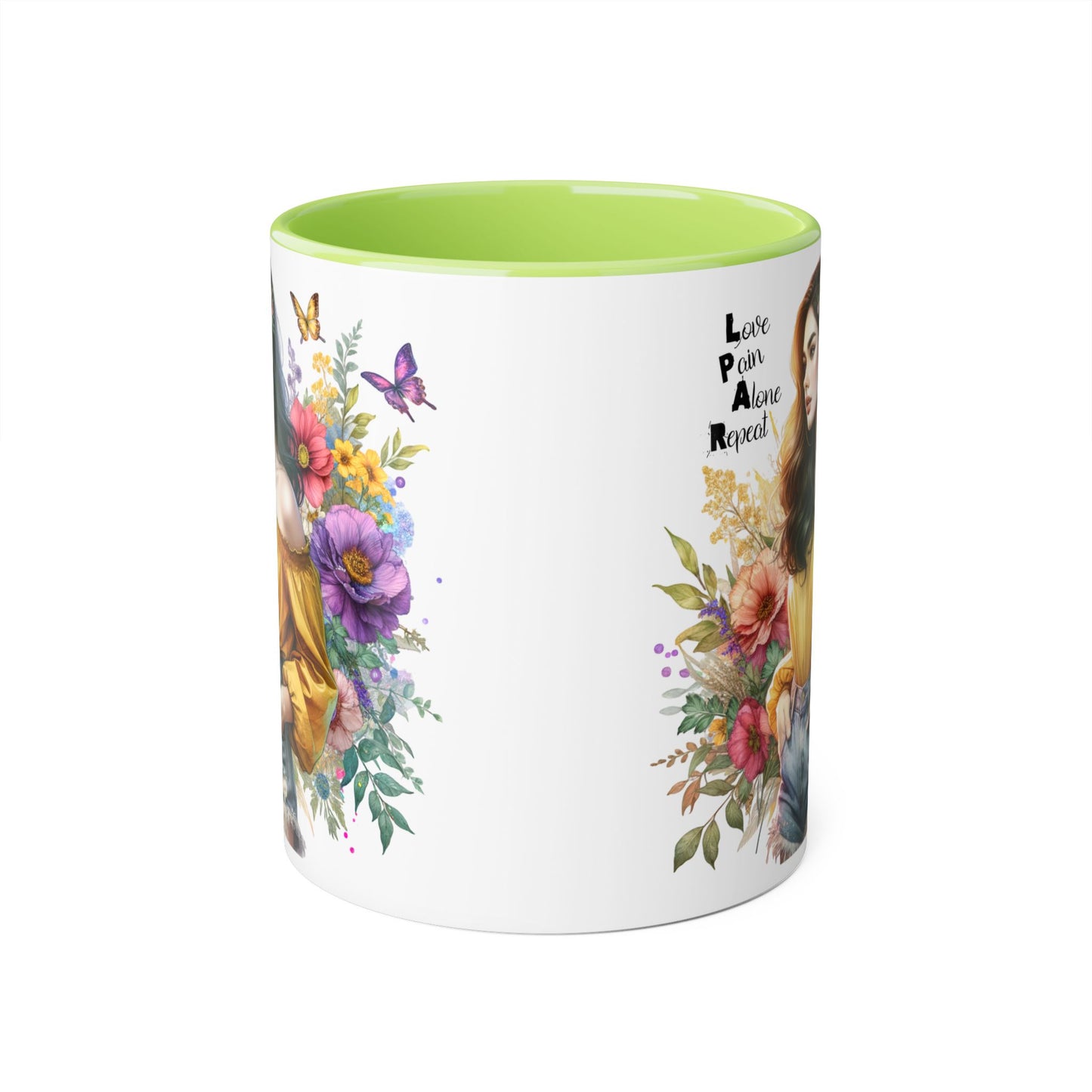 Whimsical Floral Accent Mug, Inspirational Gift for Friends, Nature Lovers, Home Décor, Coffee/Tea Mug, Unique Art