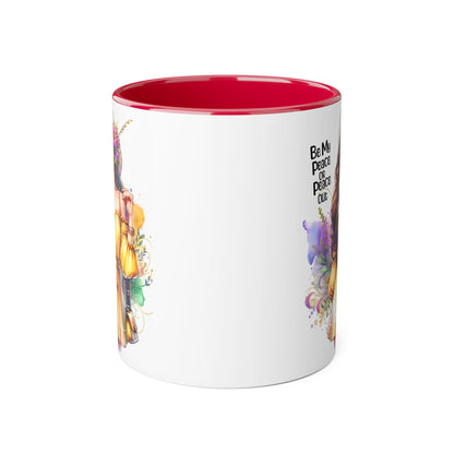 Mug - Be My Peace or Peace Out Accent Mug 11oz