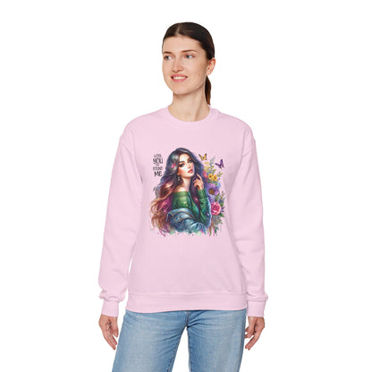 Lost You And Found Me Bohemian Floral Crewneck Sweatshirt, Cozy Graphic Sweatshirt, Gift for Her, Unique Art Pullover, Spring Fashion Crew