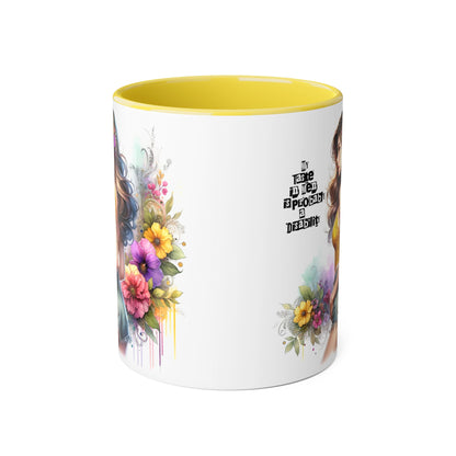 Funny Accent Mug - My Taste in Men is Probably a Disability Humor 11oz Cup