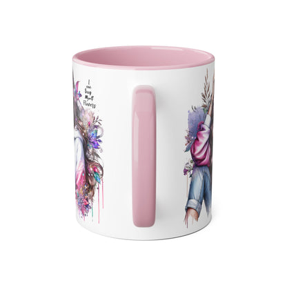 I Can Buy Myself Flowers Artistic Floral Accent Mug | I Keep My Hopes + Dreams, Coffee Cup for Gifts, Home Decor, Birthdays, Self-Care, Tea Lovers