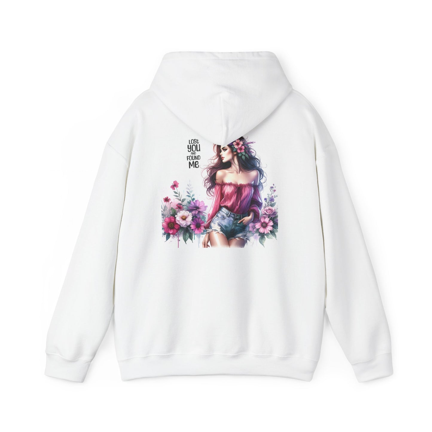 Lost You And Found Me Floral Romantic Sweatshirt, Cozy Gift for Women, Trendy Hoodie for Spring, Birthday Present, Casual Wear