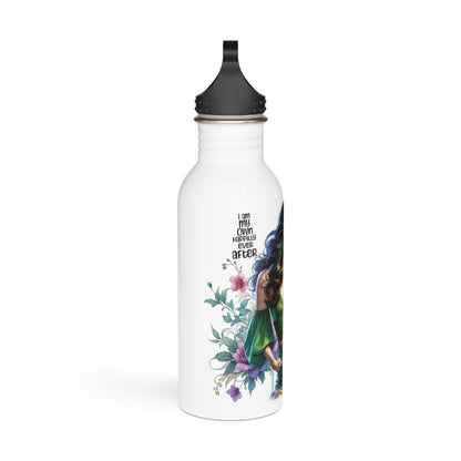 I Am My Own Happily Ever After Stylish Stainless Steel Water Bottle, Eco-Friendly Bottle, Floral Water Bottle, Gift for Her, Outdoor Hydration Solution