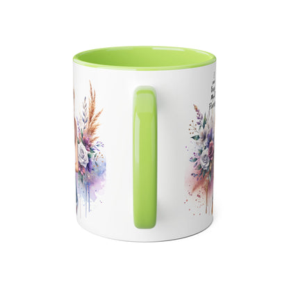 I Can Buy Myself Flowers Floral-Inspired Accent Mug, Boho Coffee Cup, Gift for Flower Lovers, Artful Drinkware for Special Occasions, Women's Inspirational Mug