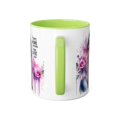 I Don't Make Mistakes, I Date Them Accent Mugs, 11oz