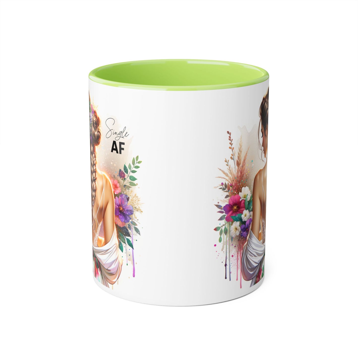 Stylish Accent Mugs - Unique Gift for Single Friends, Coffee Lovers, Home Decor, Self-Care Essentials, Birthday Presents, Art Lovers