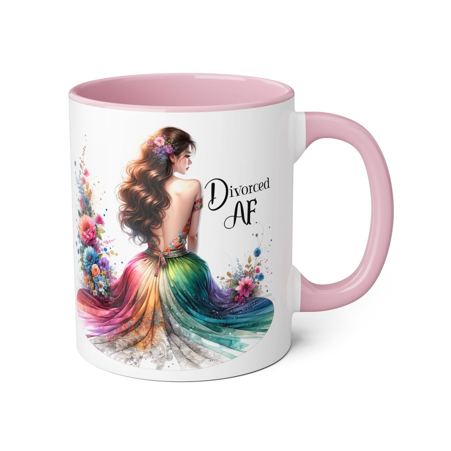 Divorce Celebration Mug, Colorful Accent Coffee Cup, Perfect Gift for Newly Divorced, Self-Care, Encouragement, Unique Coffee Lover Gift