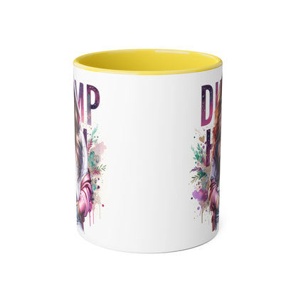 Colorful Dump Hair Mug | Trendy Coffee Cup, Unique Gift for Her, Inspirational Art, Fun Drinkware, Coffee Lovers