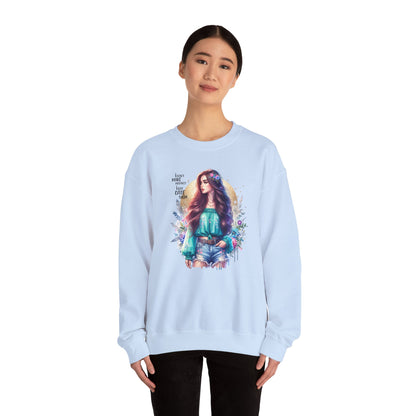 I Don`t  Make Mistakes, I Just Date Them Colorful Bohemian Crewneck Sweatshirt, Cozy Apparel, Unique Gift, Casual Wear, Inspirational Fashion, Artist Design