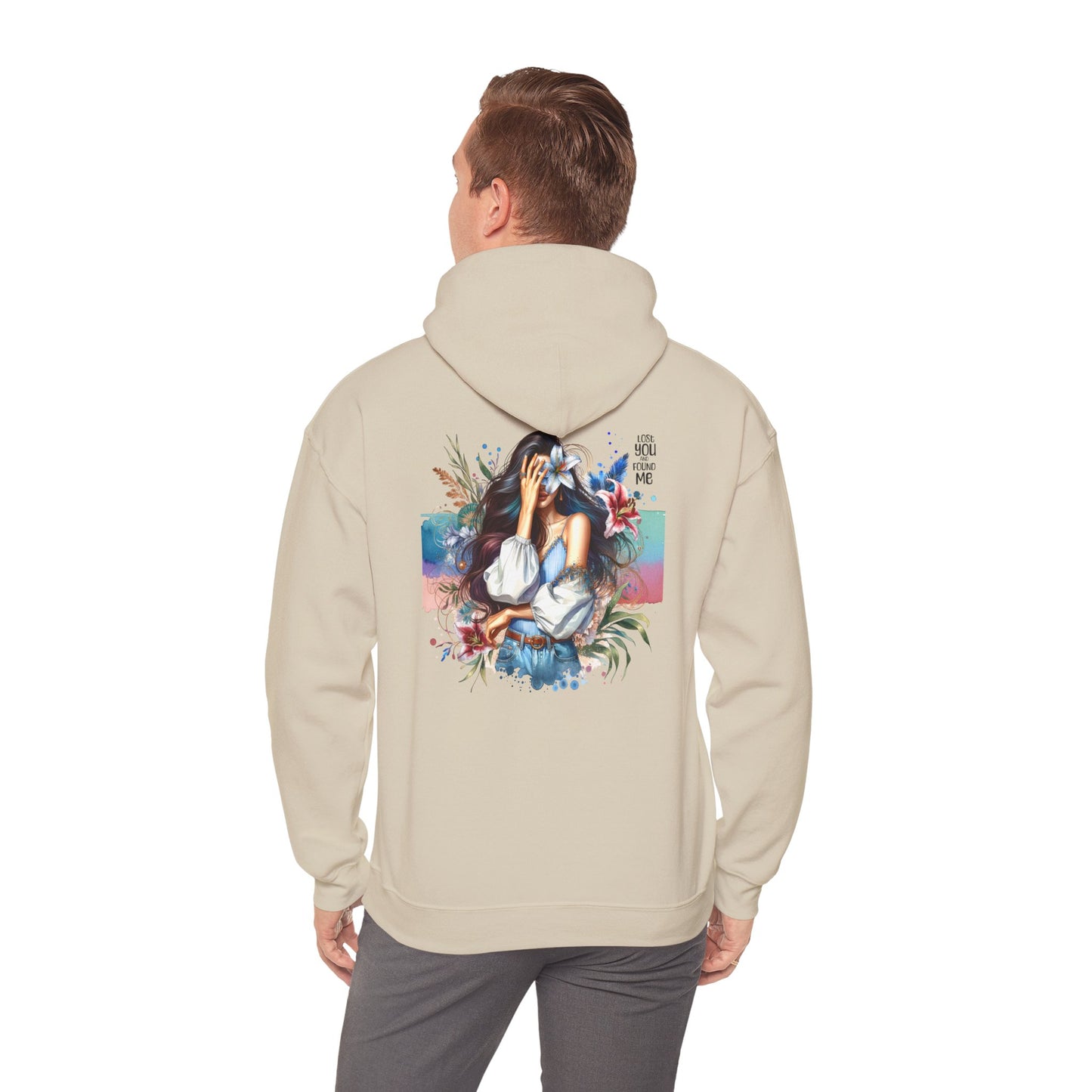 Breakup Hoodie - Unisex Hooded Sweatshirt Lost You and Found Me Design