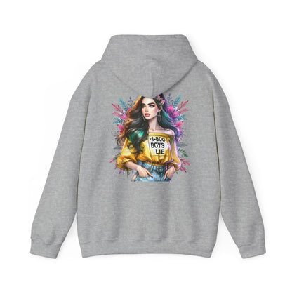 1-800-Boys-Lie Trendy Graphic Hoodie for Modern Style Lovers, Cozy Sweatshirt, Ideal Gift for Birthdays, Casual Wear, Fashion Statement