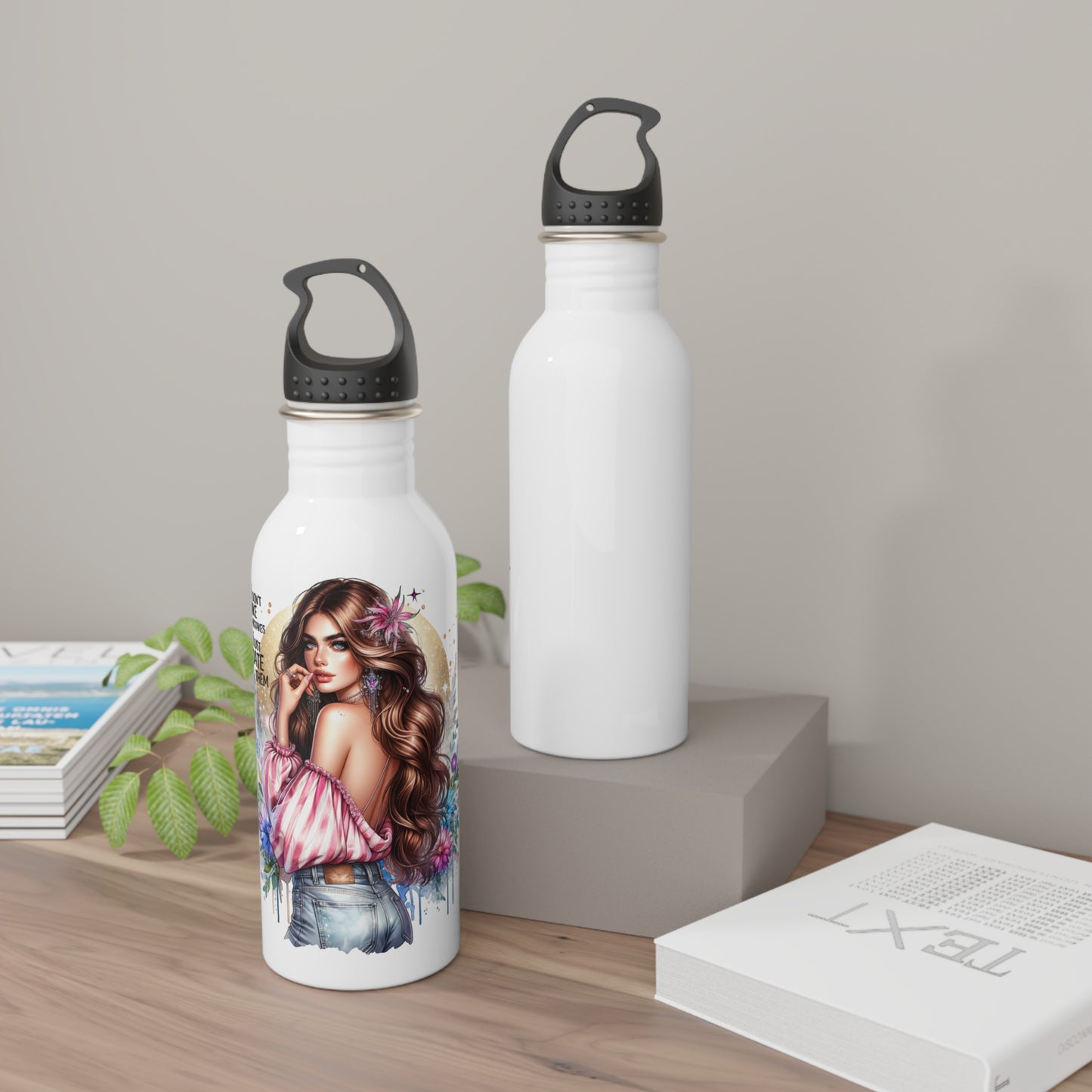 I Don't Make Mistakes, I Date Them Stylish Stainless Steel Water Bottle, Trendy Hydration Flask, Eco-Friendly Gift, Fitness Water Bottle, Floral Water Bottle, [...]