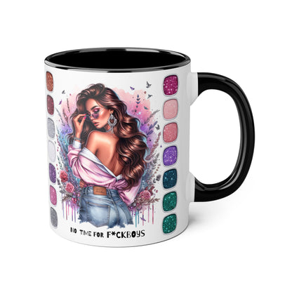 Funny Accent Mug - No Time For F*boys 11oz