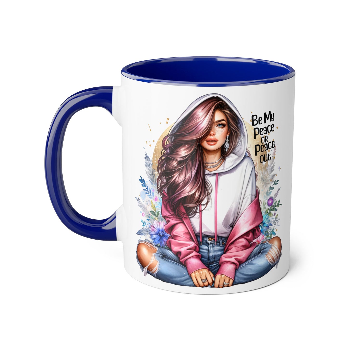 Be My Peace or Peace Out Accent Mug